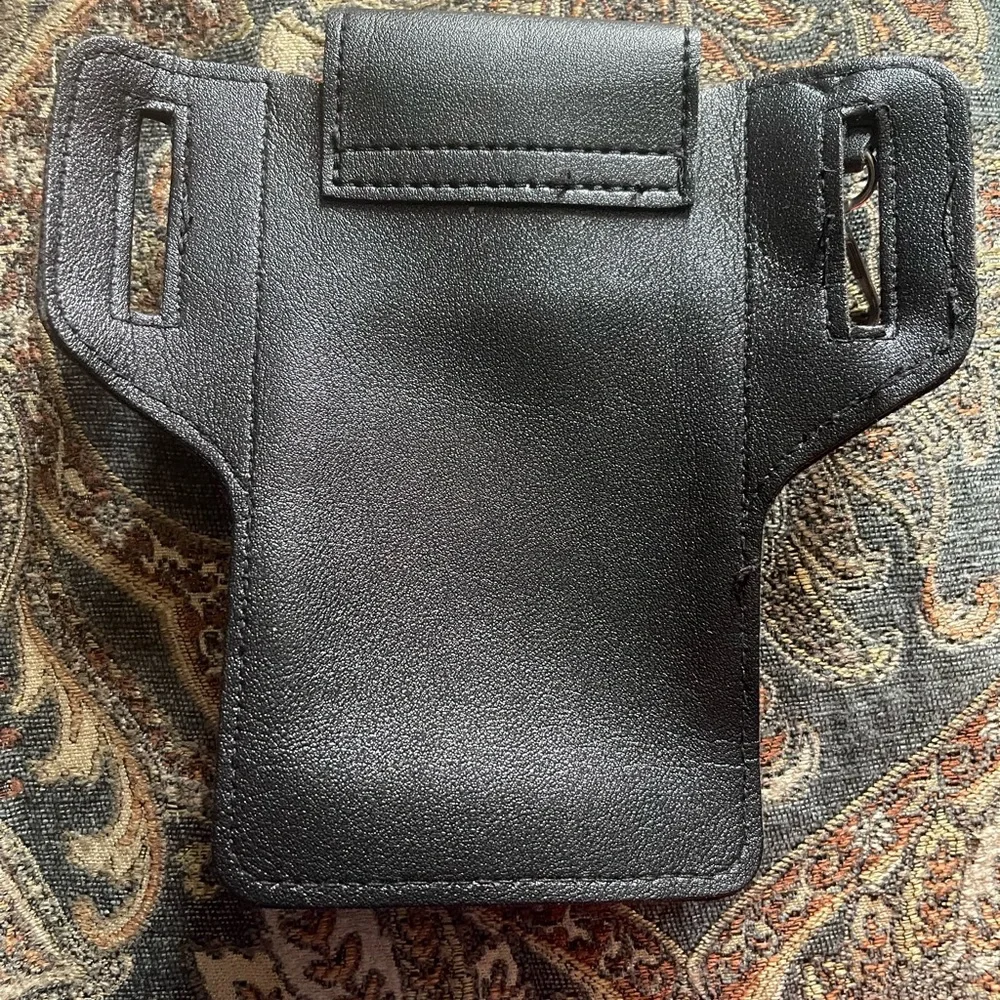 New PU Leather Belt Phone Pouch Fits Phones 6.69 Inches Or Smaller